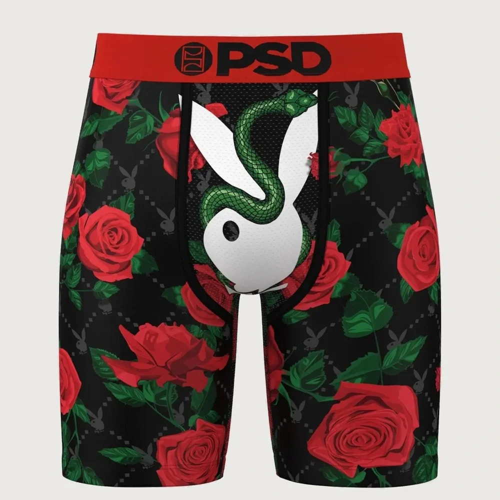 PSD men’s UNDERWEAR PLAYBOY SLITHER 7”BOXER BRIEFS